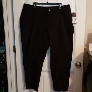 Pair of Rafaella Curvy ankle length pants.